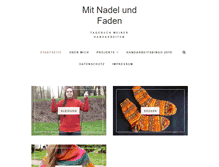 Tablet Screenshot of mit-nadel-und-faden.info